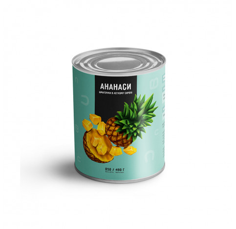 Ананас шматочками 0,85 ТМ Del Gusto Ананас шматочками 0,85 ТМ Del Gusto